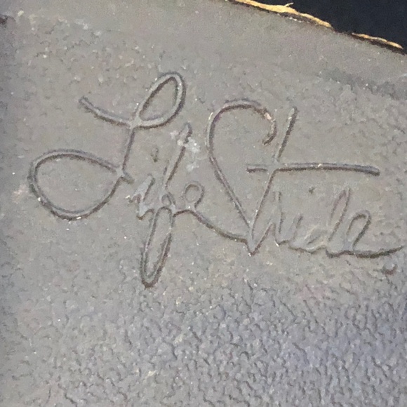 Women's Tan, Yellow and Brown textile mules, size 6 M - Picture 10 of 10